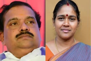 BJP leaders krishnadas and shoba surendran  BJP leaders krishnadas and shoba surendran are left in meetin in kollam  bjp meetin in kollam  കെ സുരേന്ദ്രൻ  പി കെ കൃഷ്‌ണദാസ്  വി മുരളിധരൻ  ബിജെപിക്കെതിരെ പ്രതിപക്ഷ സമരം  ശോഭാ സുരേന്ദ്രന്‍  ബിജെപി  ബിജെപി സംസ്ഥാന നേതൃയോ​ഗം  നഗരസഭയിലെ തമ്മിലടി