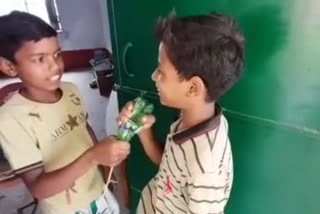 SCHOOL STUDENT SARFARAZ REPORTING PLIGHT OF SCHOOL IN GODDA VIDEO GOES VIRAL