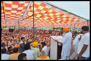 Kisan Mahapanchayat in Karkhi Dadri Village