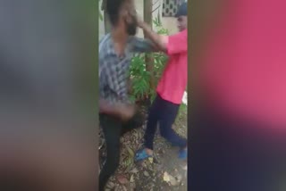 video of beating another young man is also out  video of beating  kollam beating case  യുവാവിനെ മര്‍ദിക്കുന്നതിന്‍റെ ദൃശ്യം  മര്‍ദനത്തിന്‍റെ ദൃശ്യങ്ങള്‍