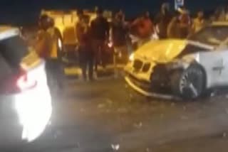 Former MLA's BMW car collided with several vehicles