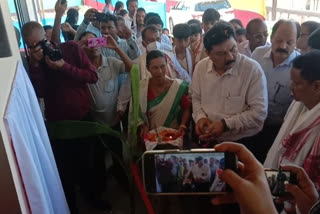 Minister Ranjit Das in Lakhimpur