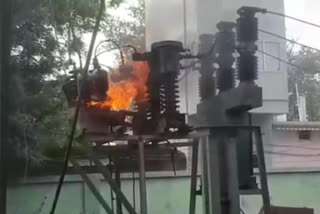 Fire at Gaushala Power Sub Station in Koderma