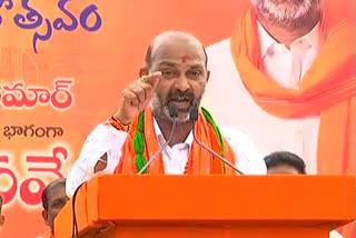 Bjp State President Bandi Sanjay Comments on CM KCR in Pochampally