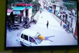 Speeding car hits young man in Uttarakhand's Vikasnagar; captured on CCTV