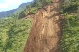 Watch: Massive landslide at Chopta-Tadag motorway in Rudraprayag