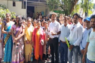 Secondary guest teachers camped at Education Minister's residence