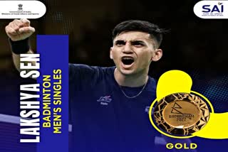 Etv Bhara Lakshya Sen wins gold in CWG Lakshya wins gold in badminton CWG India badminton at CWG 2022 India at Commonwealth Games 2022 t