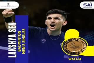 Lakshya Sen win gold in badminton