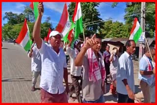 Har Ghar Tiranga march at Jonai in Dhemaji