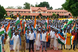 Tiranga yatra in jashpur