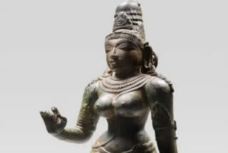 Idol of Goddess Parvati stolen from temple in Kumbakonam  Idol of Goddess Parvati traced to US  chennai latest news  chenna idol wing updation  കുംഭകോണത്തെ പാർവതി ദേവിയുടെ വിഗ്രഹം ന്യുയോർക്കിൽ  കുംഭകോണത്തെ പാർവതി ദേവിയുടെ വിഗ്രഹം  ബൊനാംസ് ഓക്ഷൻ ഹൗസ്  ദേശീയ വാര്‍ത്തകള്‍  international news today  tamilnadu latest news  തമിഴ്‌നാട് പ്രധാന വാര്‍ത്തകള്‍