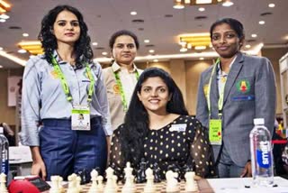 Etv Bha India at Chess Olympiad India beat Kazakhstan India team draws with Uzbekistan Chess Olympiad rat