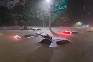 दक्षिण कोरिया में भारी बारिश, सात लोगों की मौत