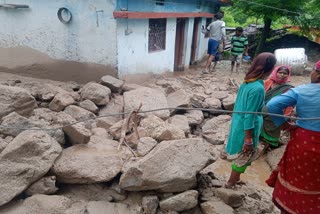 Heavy landslide in Chinka village