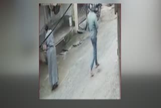 CCTV VIDEO: Woman's Mangalya gold chain snatched by thief in Hassan  വീട്ടമ്മയുടെ താലി കവര്‍ന്നു  മോഷണം  കര്‍ണാടക വാര്‍ത്ത  ഹെല്‍മെറ്റ് ധരിച്ചെത്തി മോഷണം  സിസിടിവി ദൃശ്യങ്ങള്‍  Hassan in karanataka  Mangalya gold chain  Woman s Mangalya gold chain snatched by thief in Hassan  india news latest national news  latest breaking news  national news today 2022  national news today  ദേശീയ വാര്‍ത്തകള്‍  എറ്റവും പുതിയ വാര്‍ത്തകള്‍  മലയാളം വാര്‍ത്തകള്‍ ലൈവ്  കര്‍ണാടകയില്‍ മോഷ്‌ടാവ് വീട്ടമ്മയുടെ താലി കവരുന്ന ദൃശ്യങ്ങള്‍  വീട്ടമ്മയുടെ വാ പൊത്തി താലി കവര്‍ന്നു