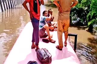Bus submerged in Jaipur
