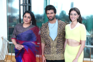 Vijay Devarkonda Liger promotions with Ramya krishna