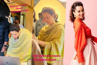 Kangana Ranaut diagnosed with dengue  Kangana back to Emergency set  നിങ്ങള്‍ പ്രചോദനമാണ് കങ്കണ  ഡെങ്കിപ്പനി ബാധിച്ചിട്ടും എമര്‍ജന്‍സി സെറ്റിലെത്തി കങ്കണ  ശരീരത്തിന് മാത്രമാണ് അസുഖമെന്ന് കങ്കണ  ഡെങ്കി ബാധിച്ചിട്ടും സെറ്റിലെത്തി താരം  Kangana Ranaut as Indira Gandhi  Kangana Ranaut thanks to Emergency team  Emergency movie release  Kangana about Emergency  Kangana Ranaut directorial ventures  ഇന്ദിര ഗാന്ധിയായി കങ്കണ