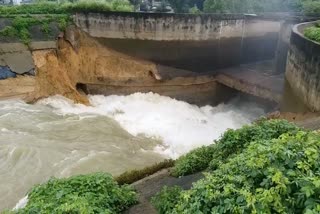 canal embankment broken