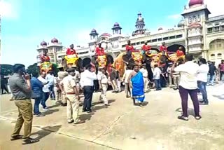 ಮೈಸೂರಿನಲ್ಲಿ ಗಜಪಡೆ ಕಾರ್ಯಕ್ರಮ