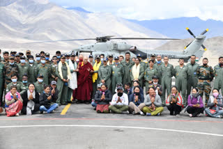 India red-flags China: Dalai Lama flies on IAF helicopter in Ladakh