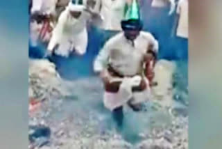 Man trembles, falls into embers during Muharram procession