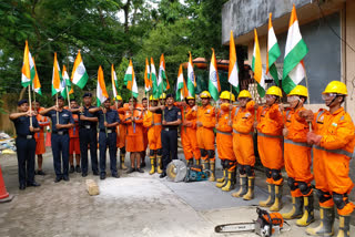 mock drill of 12 ndrf forces in tezpur
