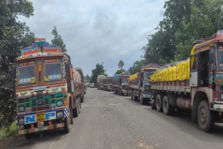 Sukma National Highway submerged in water