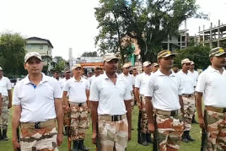 independence day parade exercise at tezpur nehru maidan
