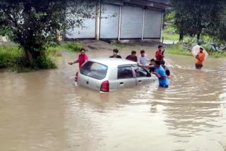 Heavy rain in Mandi