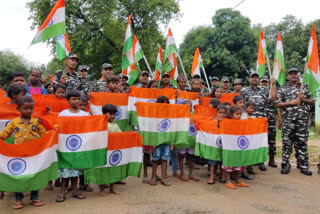 CRPF jawans launched campaign in Naxal affected village of Khunti