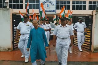 odisha Naval unit NCC celebrates Azadi Ka Amrit Mahotsav at brahmapur with tiranga rally