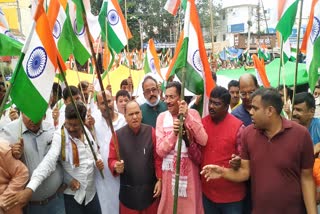 Jharkhand BJP takes out Tiranga yatra in Ranchi