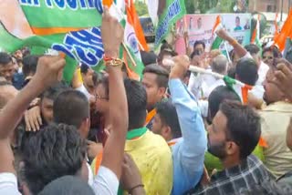 Ruckus among party workers in Congress azadi ki Gaurav Yatra in Dhanbad