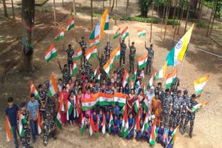 Har Ghar tiranga campaign between fear of Naxalites in Dantewada