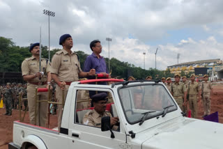 Full dress rehearsal of Independence Day Parade  Ranchi