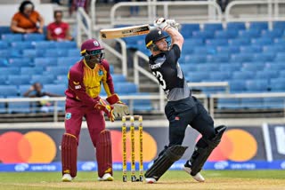 New Zealand vs West Indies  NZ vs WI T20 Series  Glenn Phillips  new zealand win  New Zealand beat West Indies  New Zealand take series lead  न्यूजीलैंड ने दूसरे टी20 क्रिकेट मैच में वेस्टइंडीज को 90 रन से हराया  न्यूजीलैंड vs वेस्टइंडीज