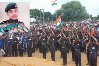 Martyr Manot Bhati funeral in faridabad