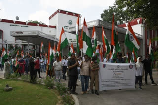 Tiranga rally in Jamia Millia Islamia