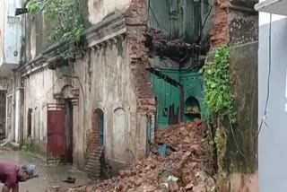 BUILDING COLLAPSED IN CUTTACK DUE TO HEAVY RAINFALL