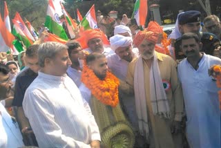 amit panghal welcomed in rohtak