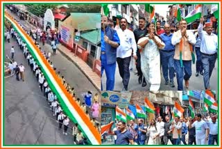 1 kilometer Tiranga Yatra in Palampur