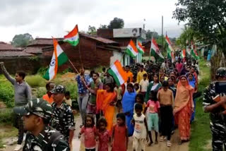 Tiranga Yatra in Naxalite area