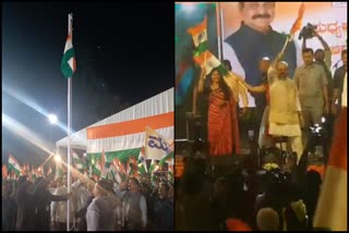 CM Bommai hoisted the flag in Malleswaram