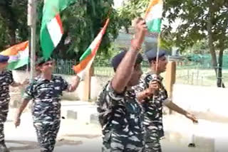 har ghar triranga rally by cisf at noonmati