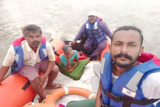 woman swept away by flood water in Pandharpur