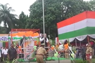 flag hoisting at Dibrugarh district by minister atul borah