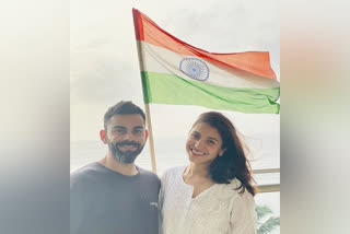 Anushka and Virat Kohli celebrate 75th Independence Day