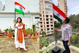 Azadi Ka Amrit Mahotsav  75th Independence Day  har ghar tiranga  Players immersed in the celebration Azadi Ka Amrit Mahotsav  Shikhar Dhawan  Mithali Raj  Sachin Tendulkar  Virat Kohli  आजादी का अमृत महोत्सव  75वें स्वतंत्रता दिवस  शिखर धवन  मिताली राज  सचिन तेंदुलकर  और विराट कोहली